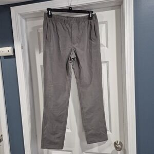 Topo Designs Pants Mens Medium Light Gray Boulder Hiking Climbing Nylon Stretch